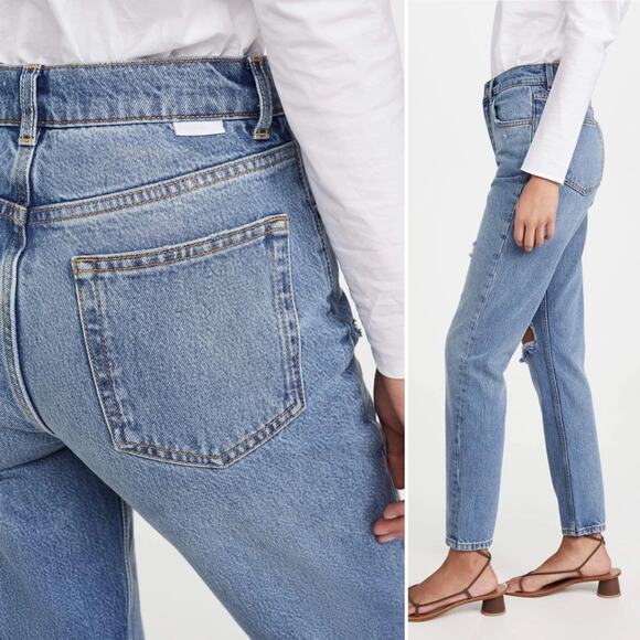 BOYISH The Billy High Rise Skinny Jeans in Great Dictator Blue Wash Size 24 NEW - Picture 3 of 13